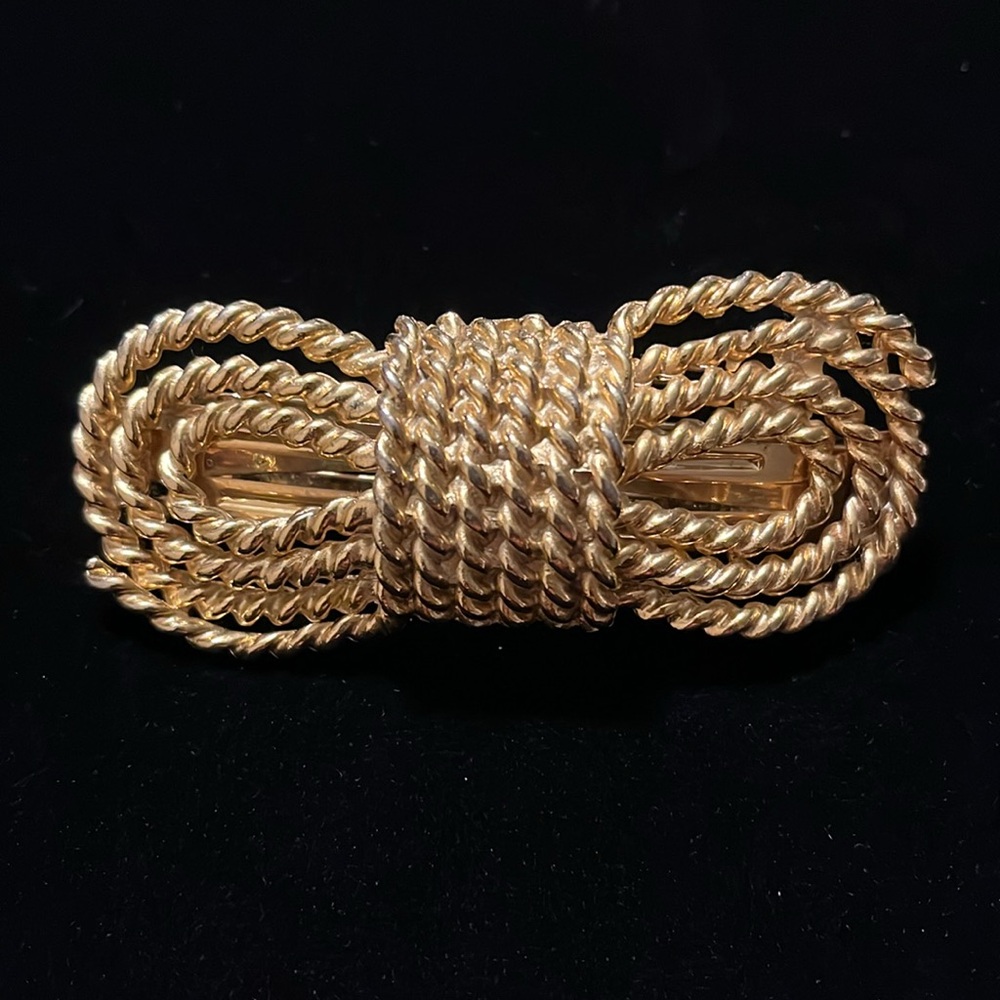 Gold Color Rope Design Hair Clip - Picture 14 of 16